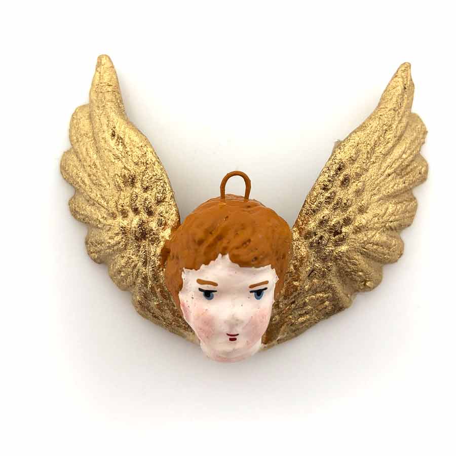 Painted Angel Wall Ornament